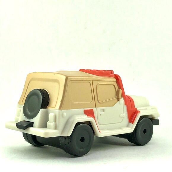 🦋 Jurassic Park Jeep Wrangler Dinosaur Tracker Burger King Toy Car 2013 Jungle - Picture 6 of 15
